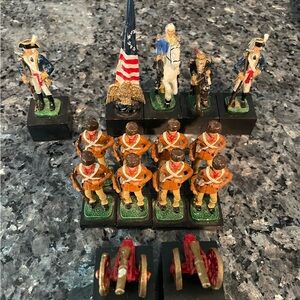 Anne Carlton Independence Chess Set – Revolutionary War – Vintage